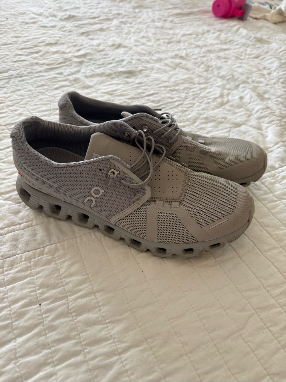 On Running Men’s Cloudtec Mesh Athletic Shoes in Gray